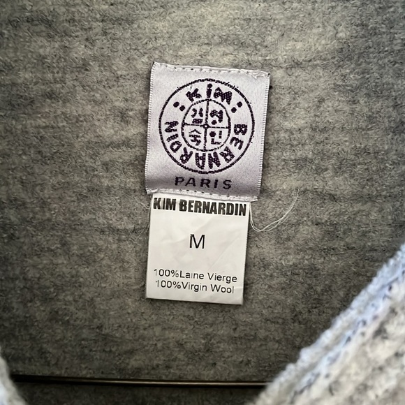 Kim Bernardin Women’s Grey Coat Size Medium - Picture 2 of 3